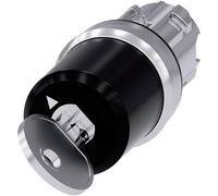 Siemens 3SU10505BF010AA0 3SU1050-5BF01-0AA0 Commutateur ollerette métal, finition brillante clé noir 1 x 90 ° décrochage par clef 1 pc(s)