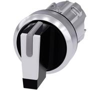 Siemens 3SU10522BL600AA0 3SU1052-2BL60-0AA0 Commutateur à manette collerette métal, finition brillante levier noir, blanc 2 x 45 ° 1 pc(s)