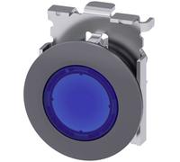 Siemens 3SU10610JD500AA0 3SU1061-0JD50-0AA0 Voyant lumineux collerette métal, rond bouton sable gris, bleu 1 pc(s)