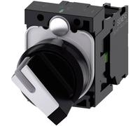 Siemens 3SU11002BF601BA0 3SU1100-2BF60-1BA0 Commutateur à manette collerette plastique levier noir, blanc 1 x 90 ° 1 pc(s) Piece
