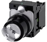 Siemens 3SU11004BF111BA0 3SU1100-4BF11-1BA0 Commutateur ollerette plastique noir, gris 1 x 90 ° décrochage par clef 1 pc(s)