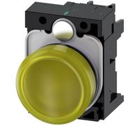 Siemens 3SU1102-6AA30-1AA0 Voyant lumineux plat jaune 24 V/AC, 24 V/DC 1 pc(s)