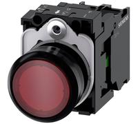 ACT02 0AB20-1BA0 - Bouton-poussoir lumineux, 1 NO, rouge, rond