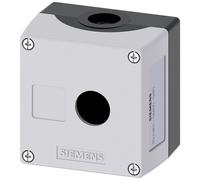 Siemens 3SU1801-0AA00-0AB1 3SU18010AA000AB1 Boîtier vide 1 emplacement (Ø x H) 22 mm x 64 mm sans inscription gris 1 pc(s)