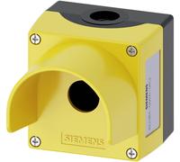 Siemens 3SU1801-0AA00-0AC2 3SU18010AA000AC2 Boîtier vide 1 emplacement, avec collerette de protection (Ø x H) 22 mm x 112.5 mm jaune 1 pc(s)