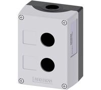 Siemens 3SU1802-0AA00-0AB1 3SU18020AA000AB1 Boîtier vide 2 emplacements (L x l x H) 114 x 85 x 64 mm sans inscription gris 1 pc(s)