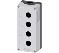 Siemens 3SU1804-0AA00-0AB1 3SU18040AA000AB1 Boîtier vide 4 emplacements (L x l x H) 194 x 85 x 64 mm sans inscription gris 1 pc(s)