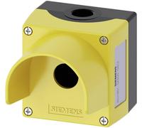 Siemens 3SU1851-0AA00-0AC2 3SU18510AA000AC2 avec collerette de protection, pour montage au sol (L x l x H) 89.4 x 85 x 112.5 mm