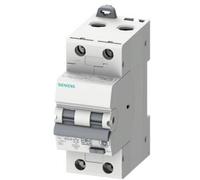 Siemens 5SU13267FP10 Interrupteur différentiel/Disjoncteur de protection Taille du fusible = 2 2 pôles 10 A 0.03 A