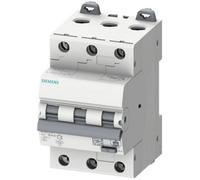 Siemens 5SU13366FP16 Interrupteur différentiel/Disjoncteur de protection Taille du fusible = 3 3 pôles 16 A 0.03 A