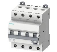 Siemens 5SU13466FP10 Interrupteur différentiel/Disjoncteur de protection Taille du fusible = 3 4 pôles 10 A 0.03 A