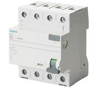 Siemens 5sv - Interrupteur différentiel clase-a 4 pôles 63 A 100 mA 70 mm