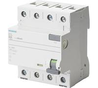 Siemens 5SV33466 5SV3346-6 Interrupteur différentiel A 4 pôles 63 A 0.03 A 400 V