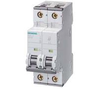 Siemens Disjoncteur de protection de circuit Tout courant DC 440V AC 400V 10kA, 2 pôles, C, 16A 5SY52167