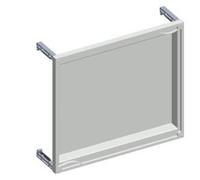 Siemens 8GK45012KK33 Alpha 400/630 DIN Kit de couverture de champ vide avec support, 40 mm de profondeur Kit de montage plastique