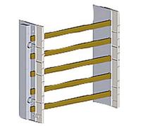 Siemens 8GS40108 Alpha-ZS, kit de rééquipement rail collecteur 1 champ, 12 x 5 mm, 5 broches Set pour équipement ultérieur 1 pc(s)