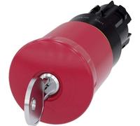 Siemens Bouton d'arrêt d'urgence, bouton coup de poing Bague frontale plastique rouge Déverrouillage par clé SIRIUS ACT 3SU1000-1HR20-0AA0 1 pc (3SU1000-1HR20-0AA0)