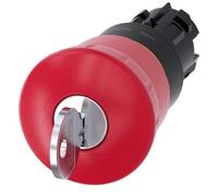 Siemens Bouton d'arrêt d'urgence, bouton coup de poing Bague frontale plastique rouge Déverrouillage par clé SIRIUS ACT 3SU1000-1HF20-0AA0 1 pc (3SU1000-1HF20-0AA0)