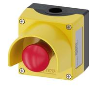 Siemens Bouton d'arrêt d'urgence en boîtier, avec collerette de protection 500 V 2 NF SIRIUS ACT 3SU1851-0NB00-2AC2 IP69K 1 pc