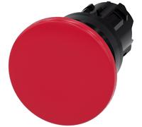 Siemens Bouton poussoir élément frontal (champignon) - 3SU10001BD200AA0