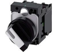 Siemens Commutateur rotatif Bague frontale plastique noir, blanc 1 x 90 ° SIRIUS ACT 3SU1100-2BF60-1MA0 1 pc