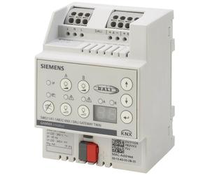 Siemens DALI Gateway Twin N 141/32, 2 canaux, compatible KNX, DALI-2, Ethernet, IP20, 1 pièce.