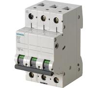 Siemens, disjoncteur 6kA, 3 pôles, B63, indice de protection IP20
