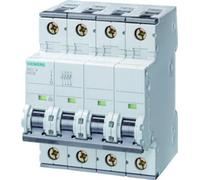 Siemens Disjoncteur de protection de circuit 400V 6kA, 3+N pôles C, 16A, T=70mm 5SY66167