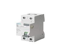 Siemens Disjoncteur de protection FI, 2 pôles, type AC, dans : 63 A, 30 mA, 230 V AC :