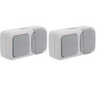 SIEMENS - Étanche VV + Prise 2P+T gris SIEMENS (Lot de 2)