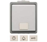 Siemens Gamme d'interrupteurs Bouton-poussoir Delta gris 5TD4701 1 pc(s)
