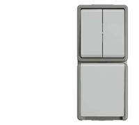 Siemens Gamme d'interrupteurs Interrupteur pour gamme Delta gris 5TA4815 1 pc(s)
