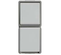 Siemens Prise Schuko Delta Surface 5TA4816 – Gris foncé/gris clair – 1 pièce