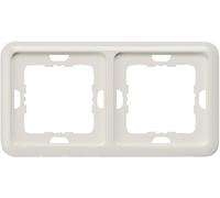 Siemens Gamme dinterrupteurs x2 Cadre Delta blanc 5TG1812 1 pc(s)