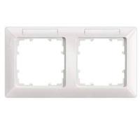 Siemens Gamme dinterrupteurs x2 Cadre Delta blanc 5TG25521 1 pc(s)