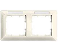Siemens Gamme dinterrupteurs x2 Cadre Delta blanc 5TG25821 1 pc(s)