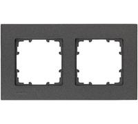Siemens Gamme dinterrupteurs x2 Cadre Delta carbone 5TG11122 1 pc(s)
