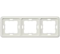 Siemens Gamme dinterrupteurs x3 Cadre Delta blanc 5TG1813 1 pc(s)