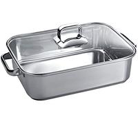 Siemens HZ390011 Plat à rôtir pour four et plaque de cuisson En acier inoxydable pour induction