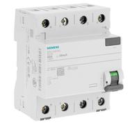 SIEMENS Interrupteur différentiel tétrapolaire 30mA 63A type AC