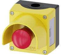SIEMENS jaune m protection 3SU1851-0NA00-2AC2 Boîtier avec arrêt d'urgence Bouton-poussoir champignon