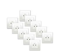 SIEMENS - Lot 10 Prises 2P+T Blanc Delta Viva - Plaques Blanc