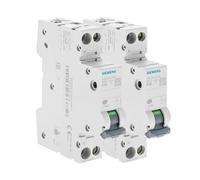 SIEMENS - Lot De 2 Disjoncteurs Électriques Phase + Neutre 16A