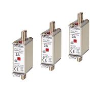 SIEMENS - Lot de 3 inserts de fusible NH, détecteur combiné NH000 63A