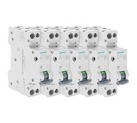Siemens - Lot de 5 Disjoncteurs électriques phase + neutre 10A