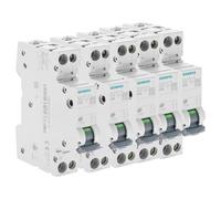 SIEMENS - Lot De 5 Disjoncteurs Électriques Phase + Neutre 16A