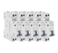 Siemens - Lot de 5 Disjoncteurs électriques phase + neutre 2A