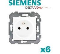 Prise 2P+T Delta Viva Siemens Blanc