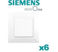 Siemens - lot de 6 va & vient blanc delta one G