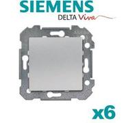 Siemens - lot de 6 va & vient silver delta viva